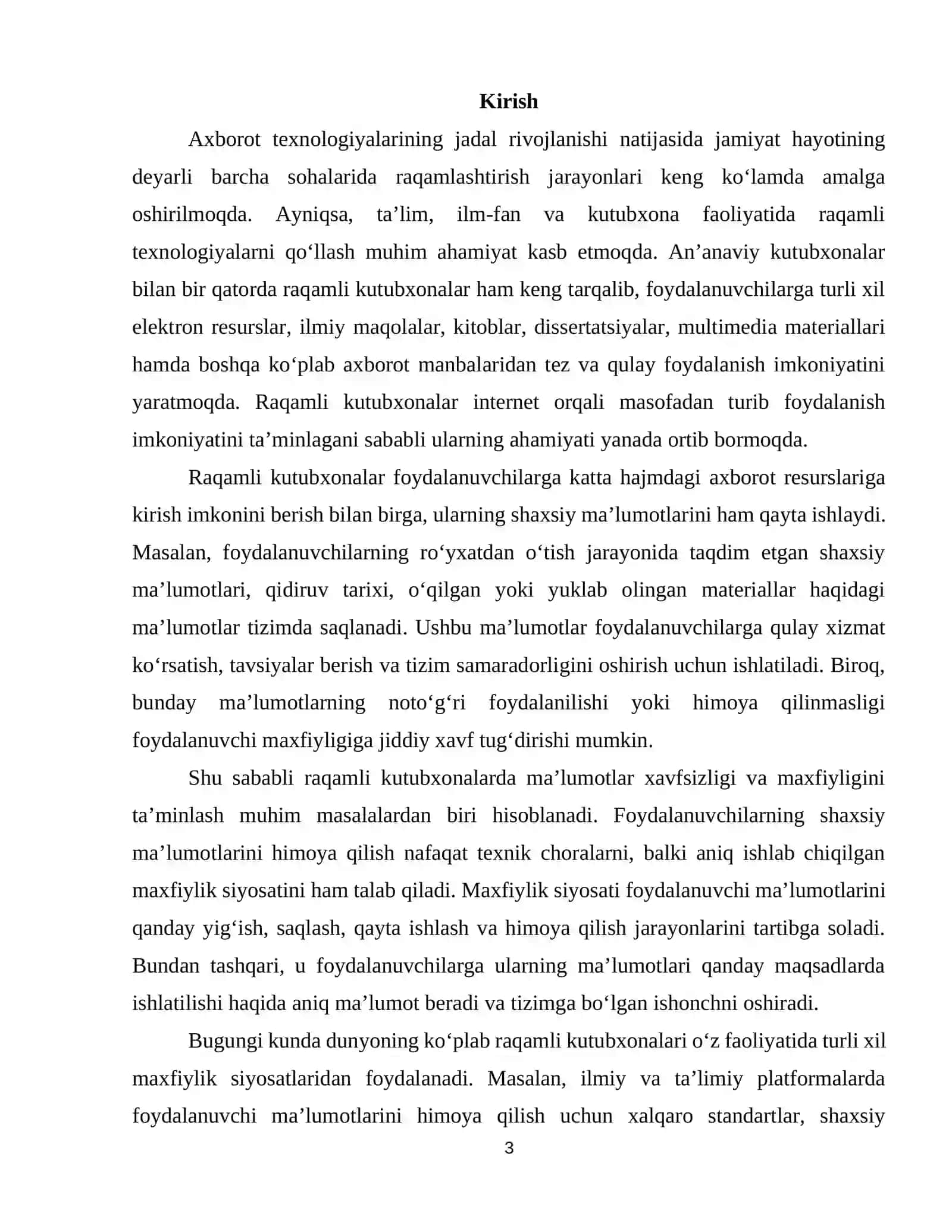 Raqamli kutubxonalarda ma'lumotlar maxfiyligi siyosatlarining samaradorligini baholash 3