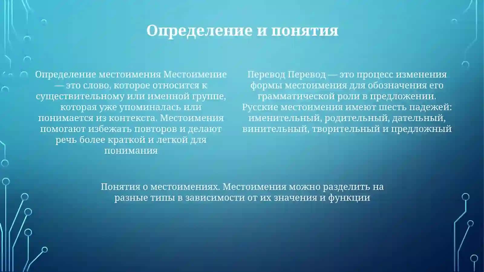 СклонениеМестоимения 3