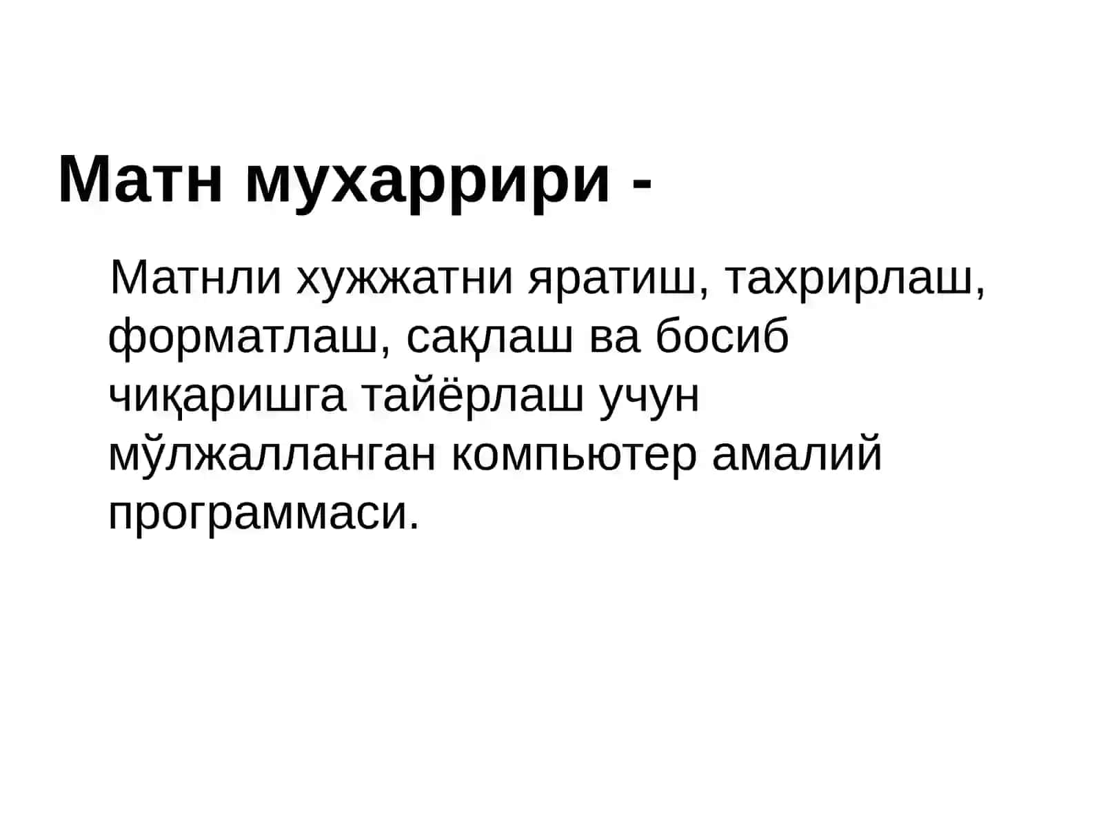 Matnli, sonli va grafik maʼlumotlarni axborotlarni qayta ishlash texnologiyalari 3