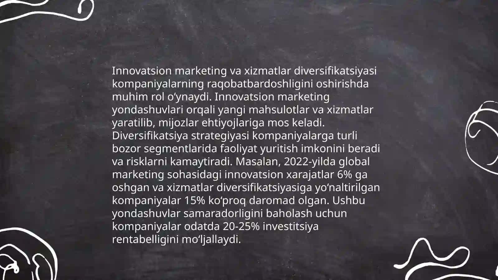 Innavatsion marketing orqali xizmatlar diversifikatsiyasi 3