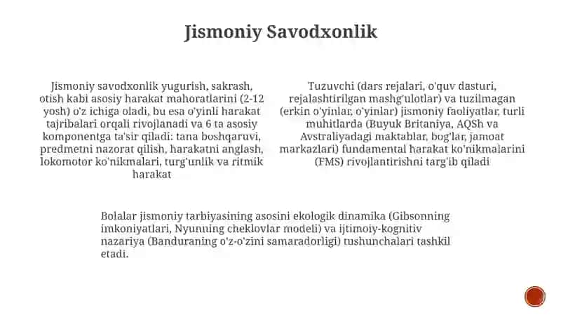 Bolalar jismoniy tarbiya nazariyasining predmeti va asosiy tushunchalari 3