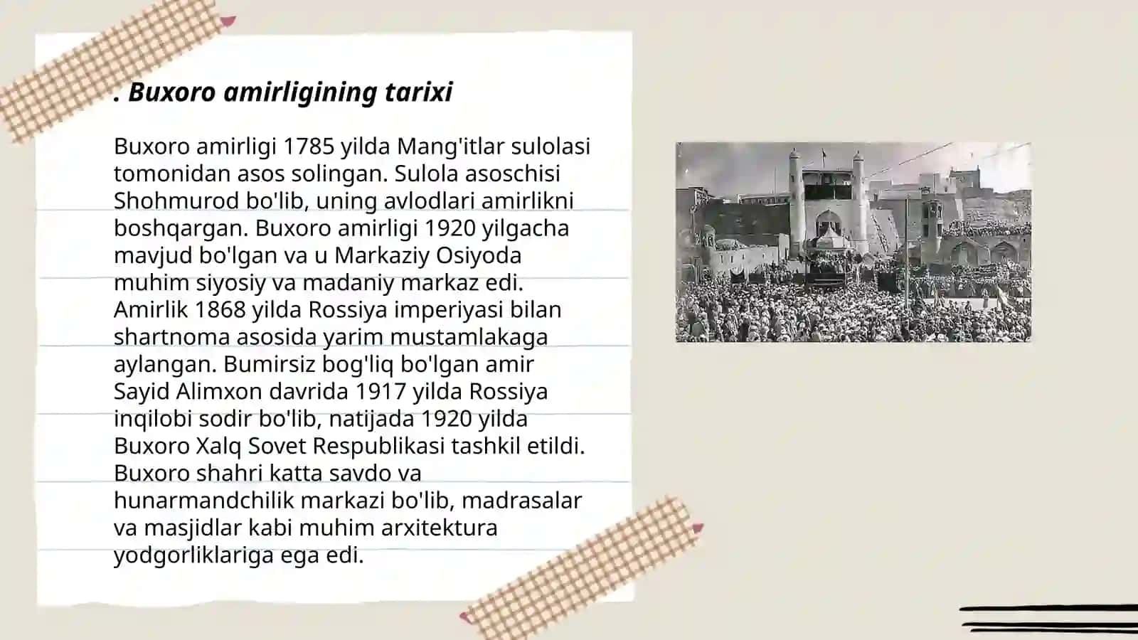 Buxoro amirligi qushbegisi fondi. Xiva xonligi arxivi 3