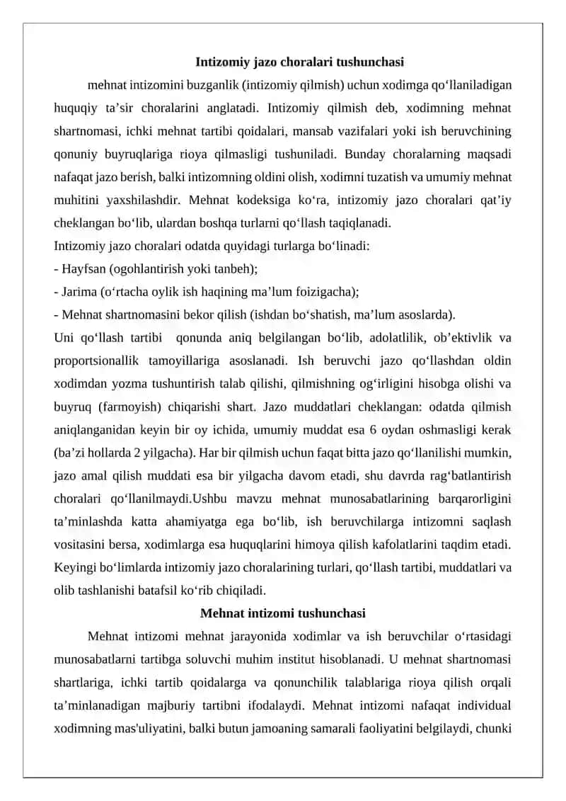 Intizomiy jazo choralari tushunchasi va uni qo’llash tartib 3