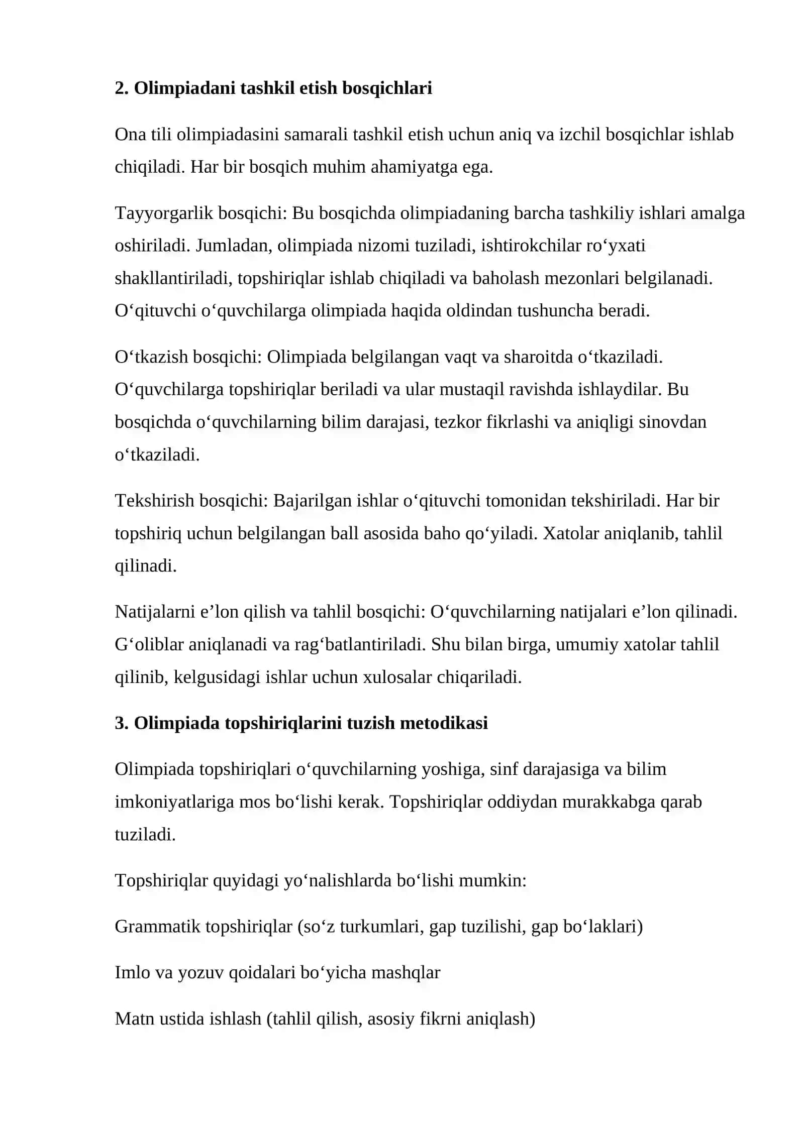 Ona tilidan olimpiadaning rejasi va mashg‘ulot ishlanmasini tuzish 3