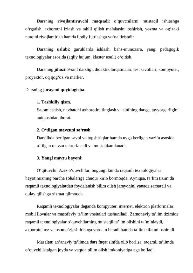Zamonaviy taʼlim tizimida raqamli texnologiyalarning ahamiyati 3