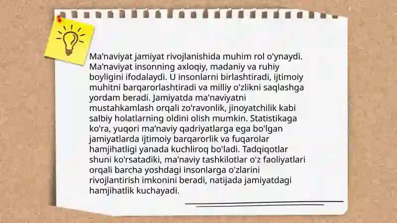 Ma’naviy-axloqiy tarbiya mazmun mohiyati. O‘zbek odatlari va ularning turlari. 3