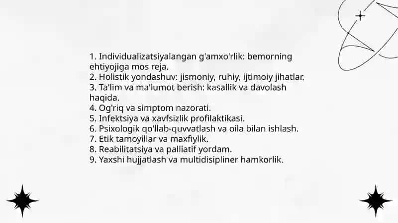 Oʻsma kasalliklarda hamshiralik parvarishi Shaxruza 3