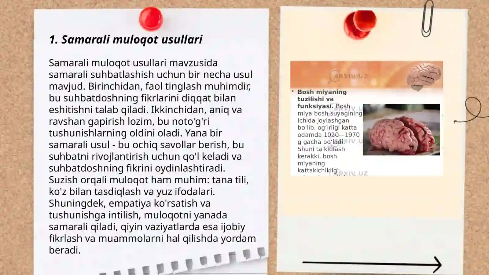 Vaziyatni hisobga olmagan nutq vositalarini tanlash 3