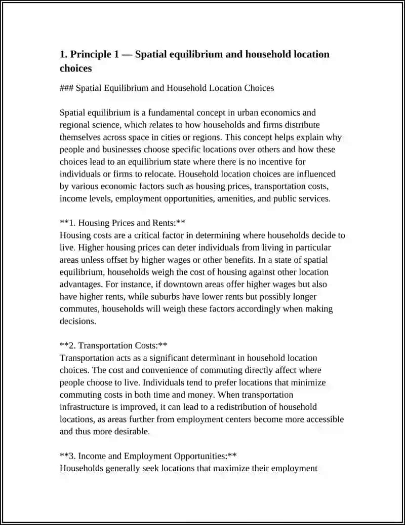 FIVE PRINCIPLES OF URBAN ECONOMICS 3