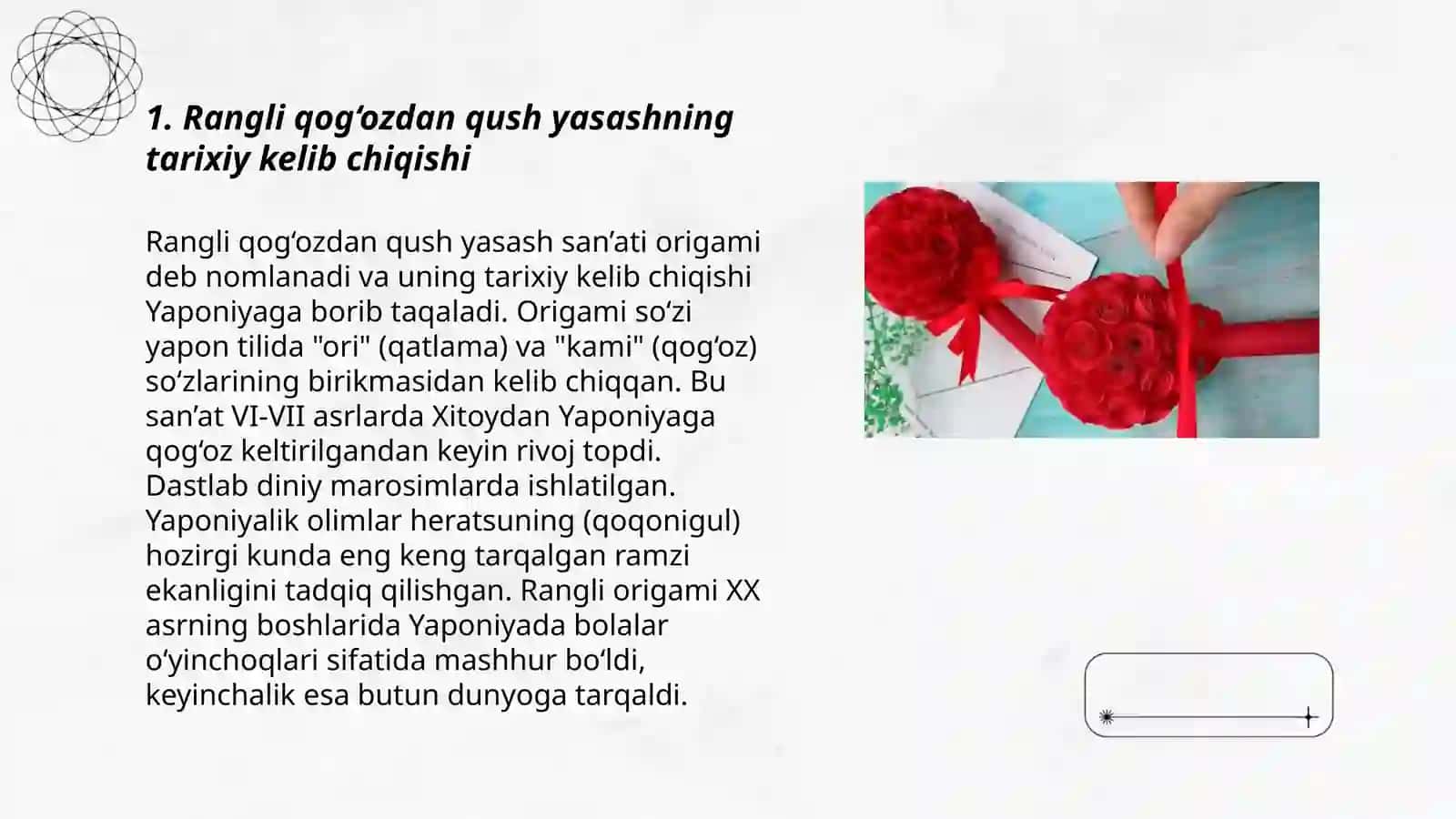 Rangli qogʻozdan qush yasash 3
