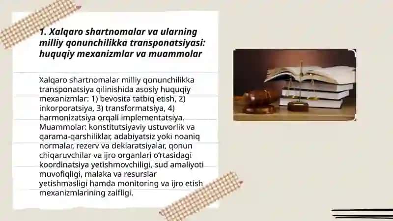 Milliy huquq normalarining mazmuni va qo'llanilishiga halqaro huquq normalarining ta'siri 3