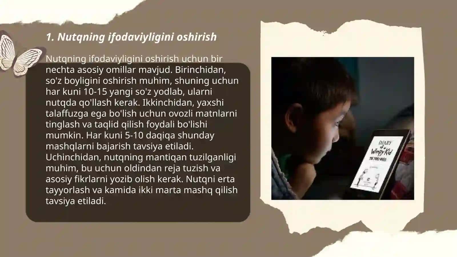 Nutqning kommunikativ sifatlari boʻyicha mashq bajarish va tahlil qilish 3