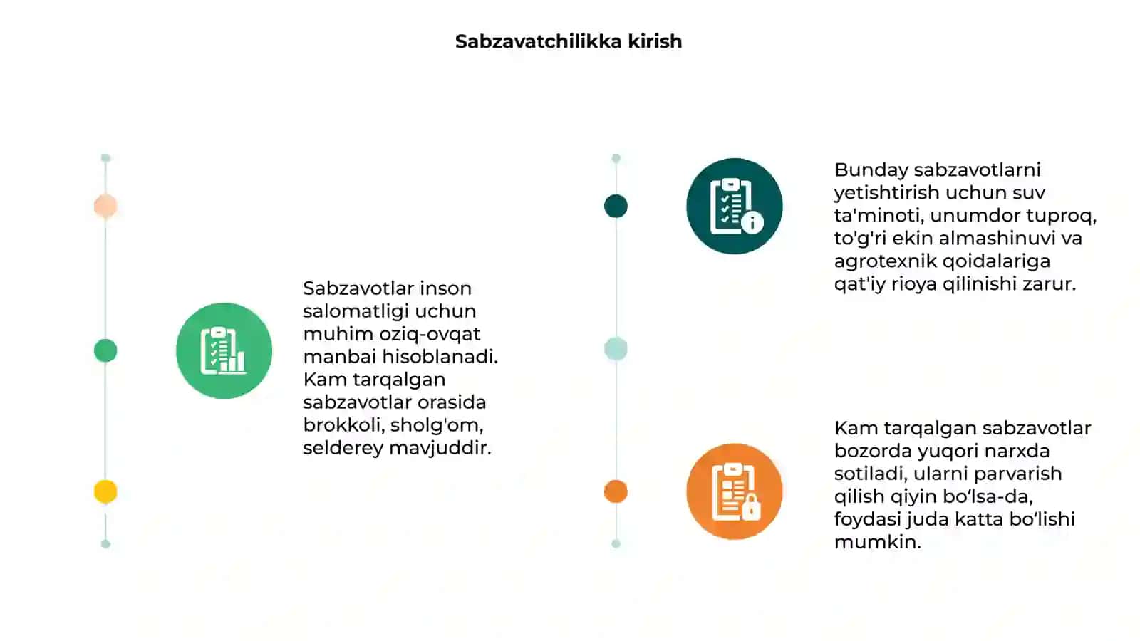Kam tarqalgan Sabzavat turlari, ularni yetiahtirish texnologiyasi 3