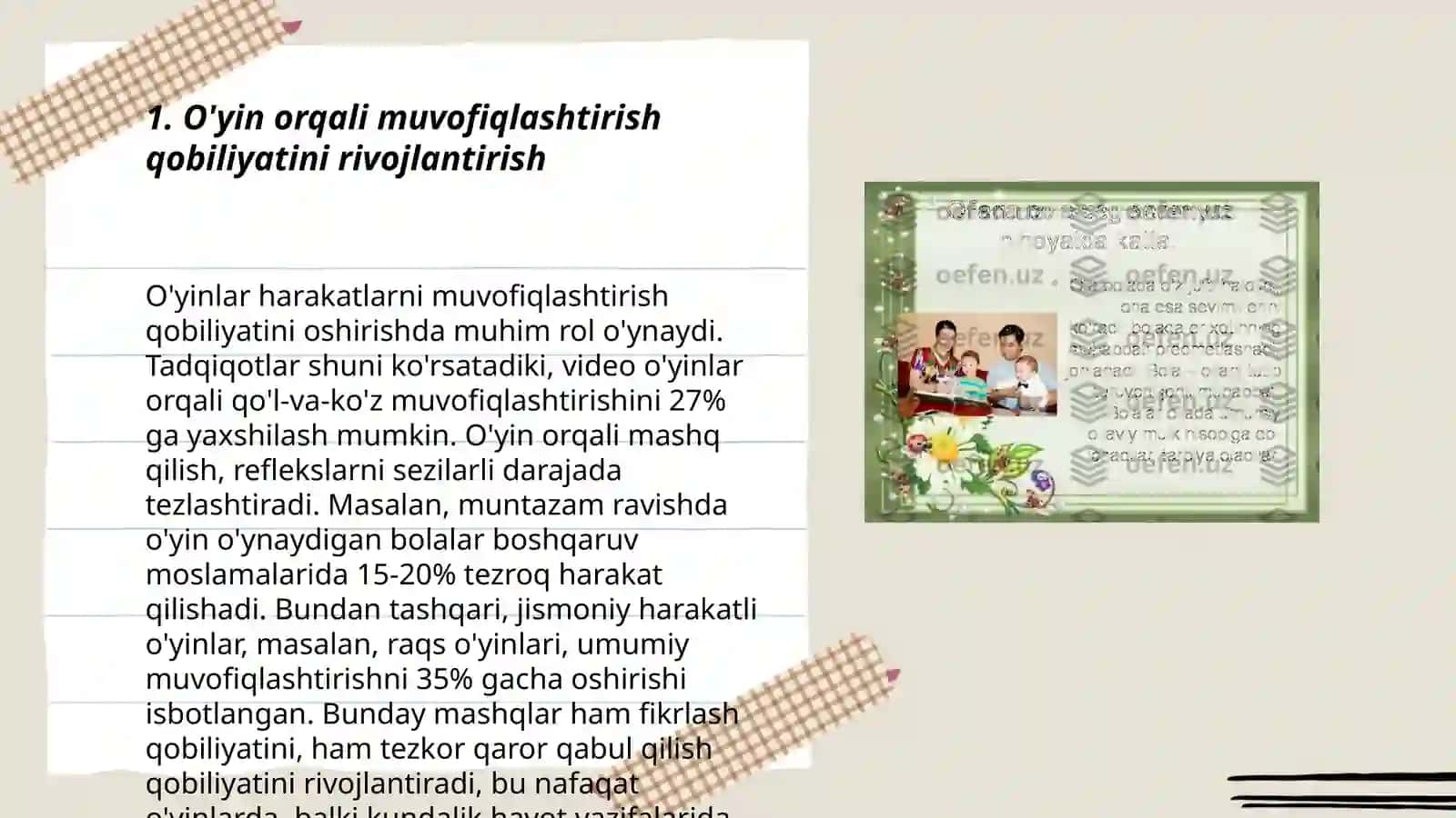 O'yin orqali bolada ixtiyoriy xatti-harakatlarni rivojlantirish 3