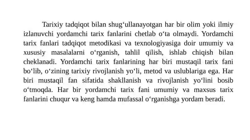 Yordamchi tarix fanlarining maqsad va vazifalari 3