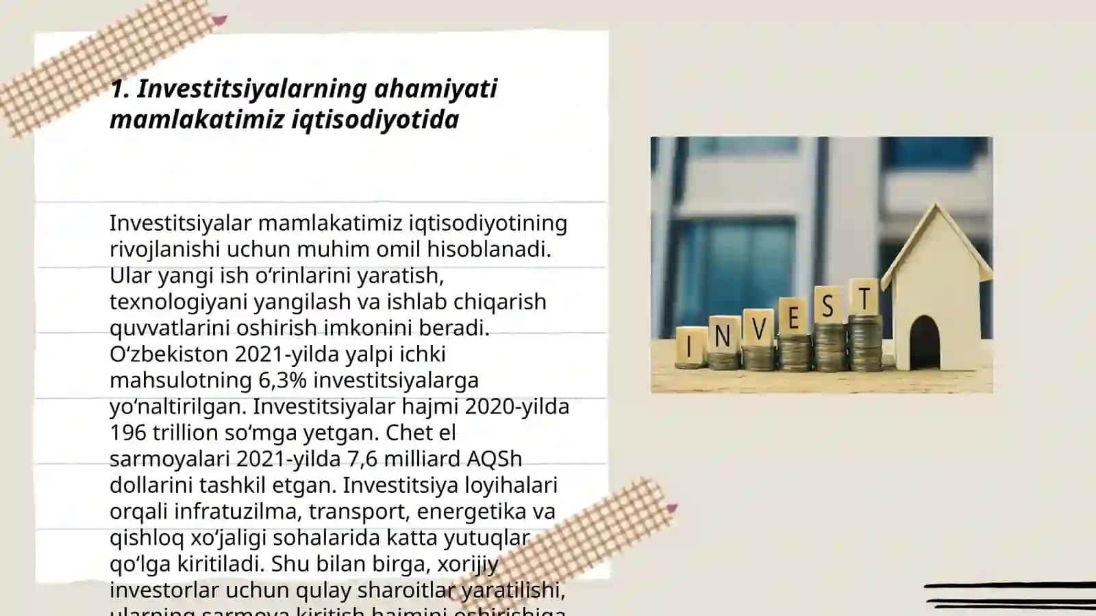 Mamlakatimizda investitsiya faoliyati 3