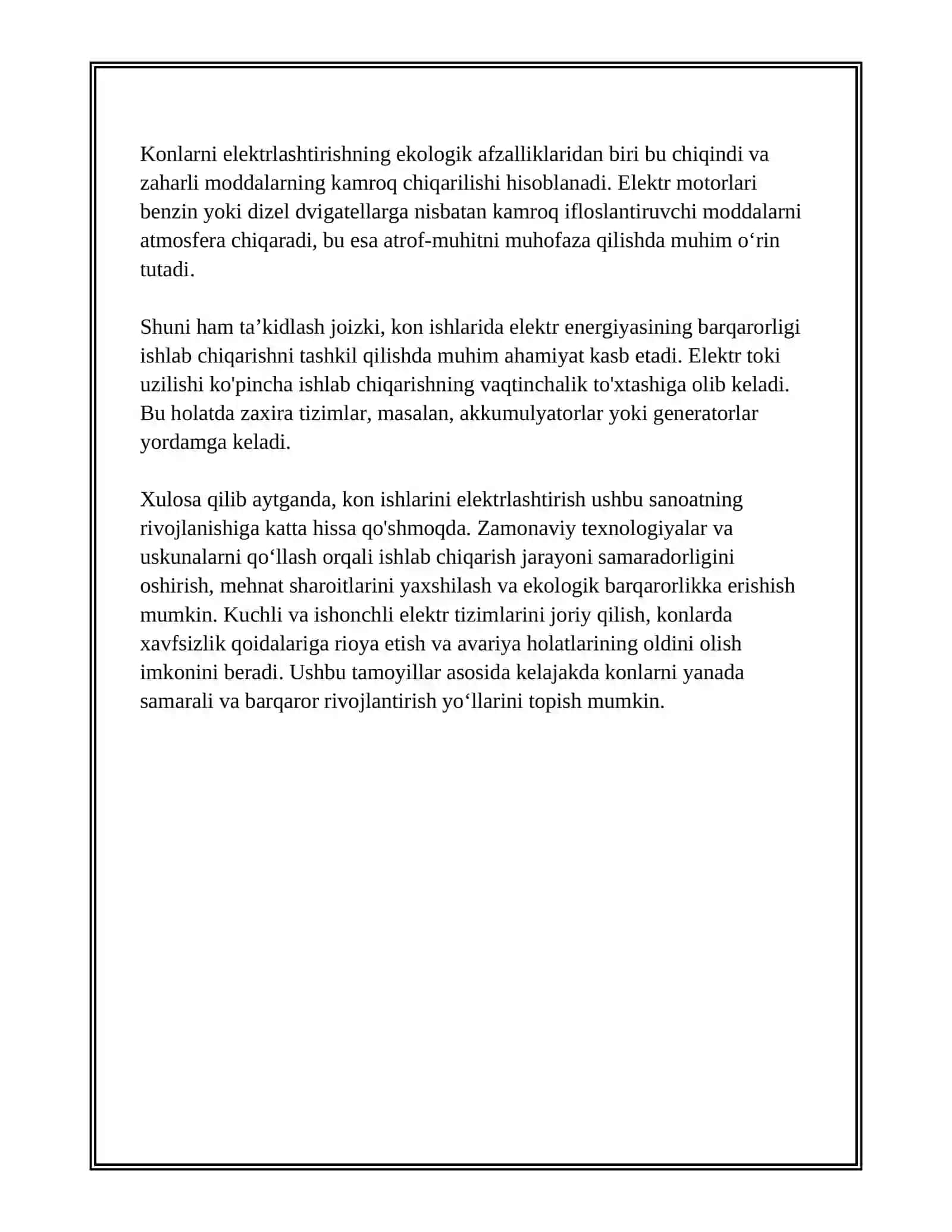 Kon ishlarini elektrlashtirishning umumiy tamoyillari 3