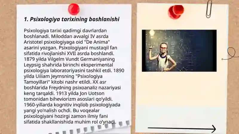Psixologik maktablarning vijudga kelish tarixi 3
