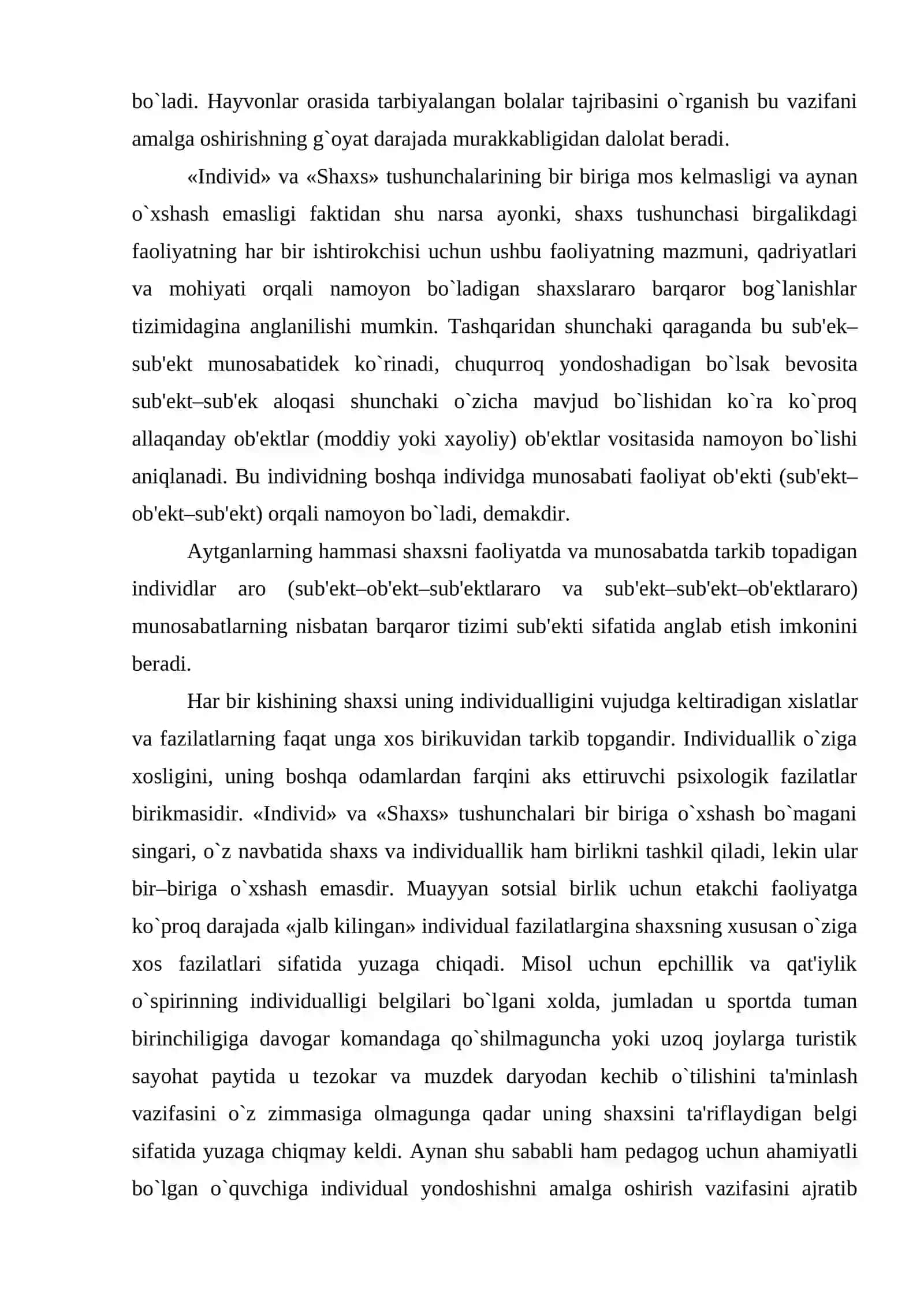 MAVZU: SHAXSNI MULOQOT USULLARIGA O'RGATISH 3