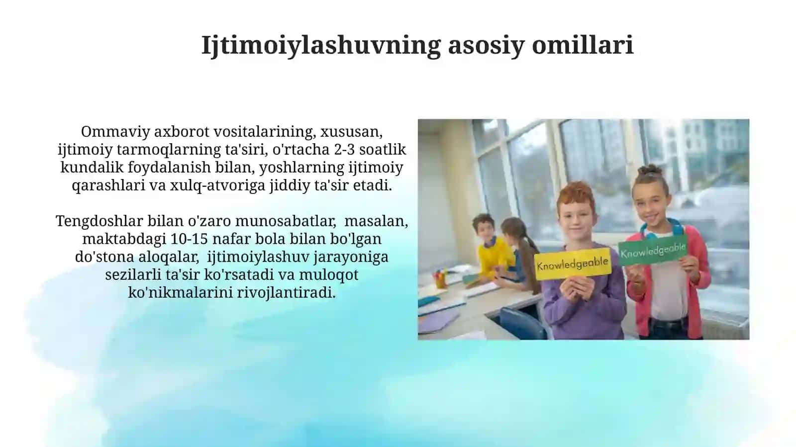 Iqtidorli talabalarning ijtimoiylashuv darajasi 3