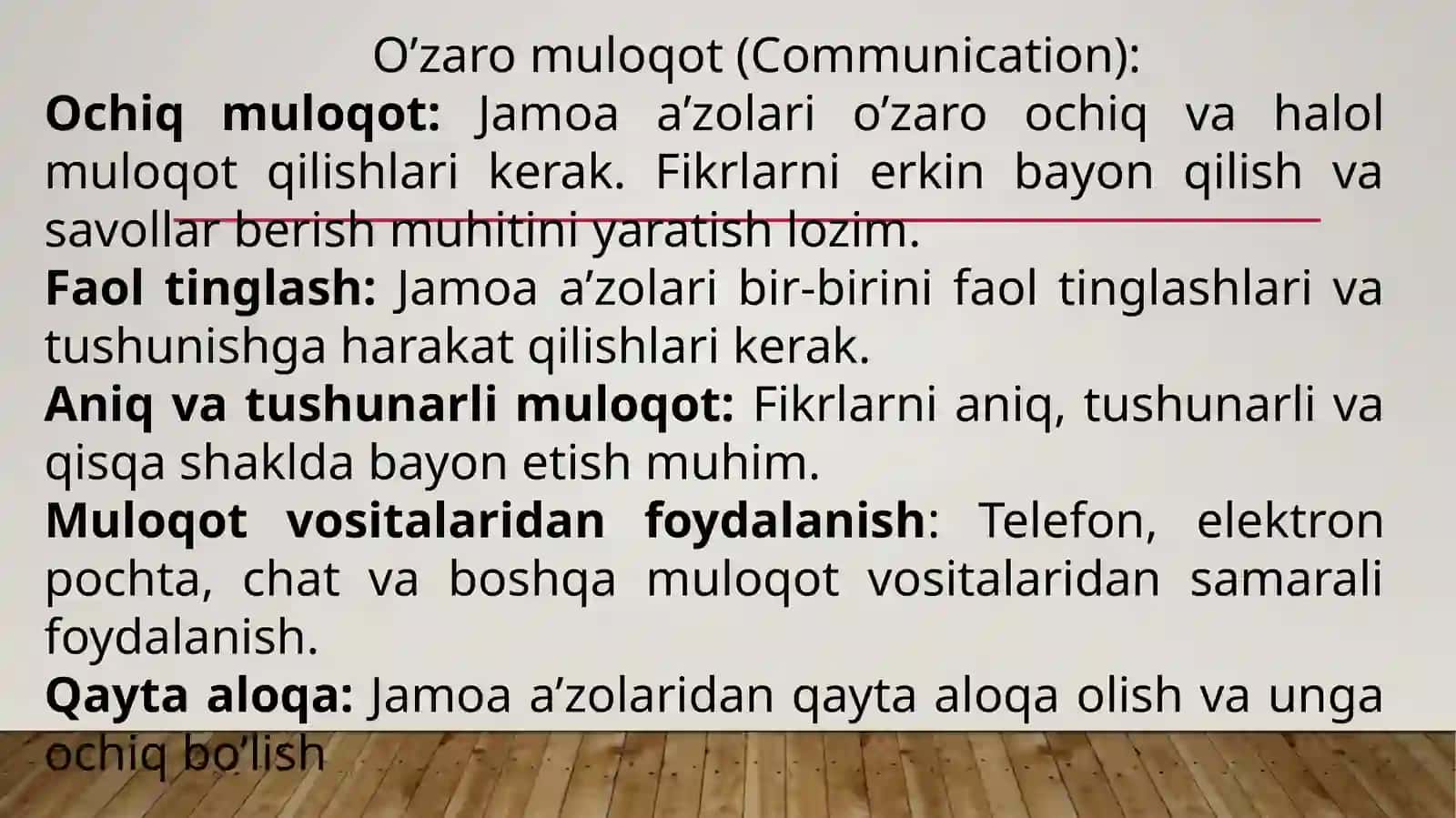 Jamoada ishlash (teamworking). Kasbiy kompetensiya va uni rivojlanish yo`llari 3