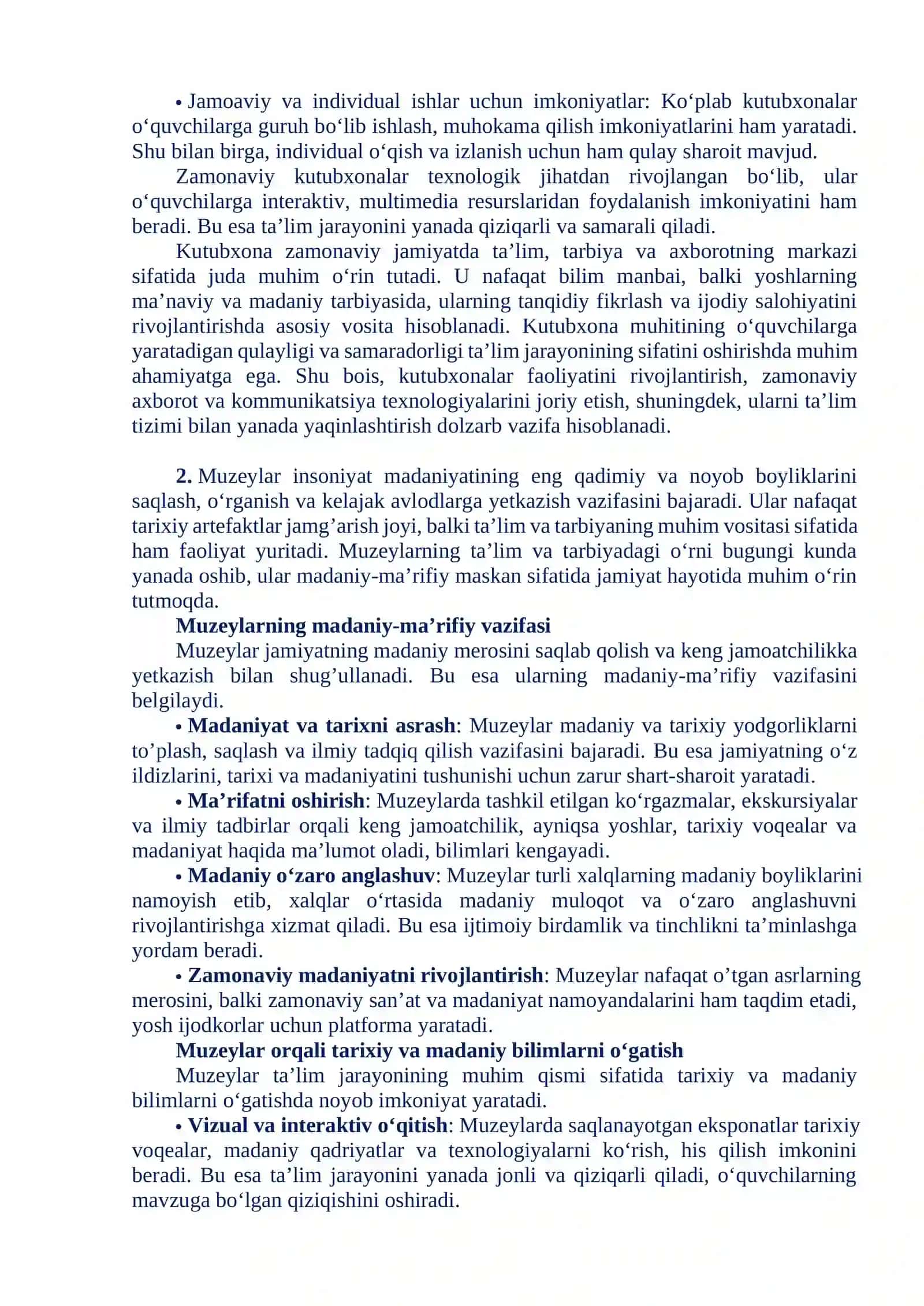 Kutubxona va muzey – ta’lim, tarbiya va axborot maskani 3