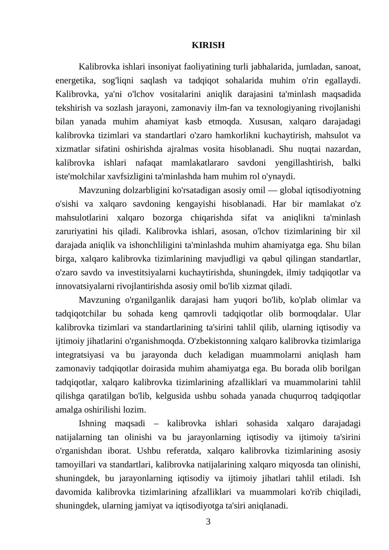 Kalibrovka ishlari:Xalqaro darajadagi natijalarning tan olinishi 3