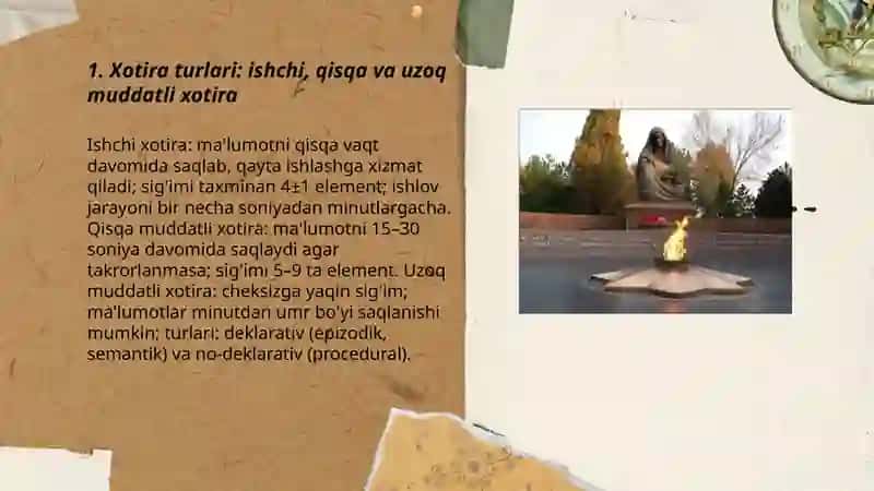 Xotira mavzusi 3