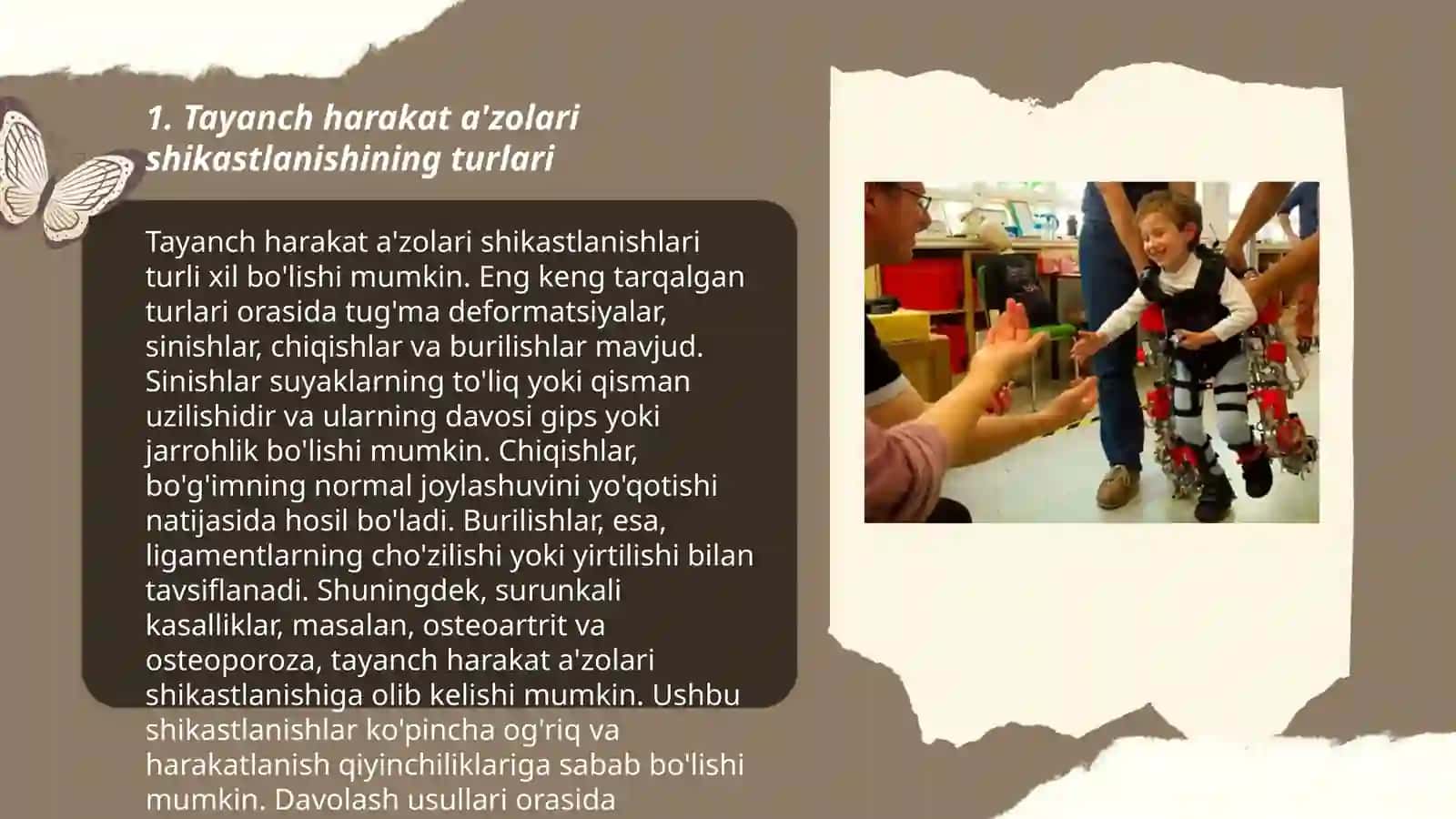 Tayanch harakat a'zolari shikastlangan bolalar tasnifi 3