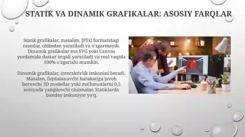 Statik va dinamik grafikaning farqlari hamda zamonaviy dasturlash vositalari 3