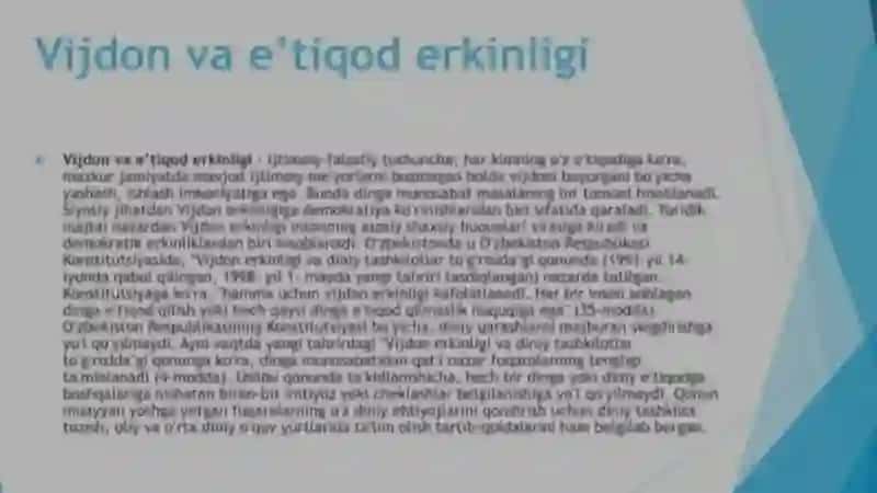 Vijdon va E'tiqod Erkinligi: Asosiy Tushunchalar 3