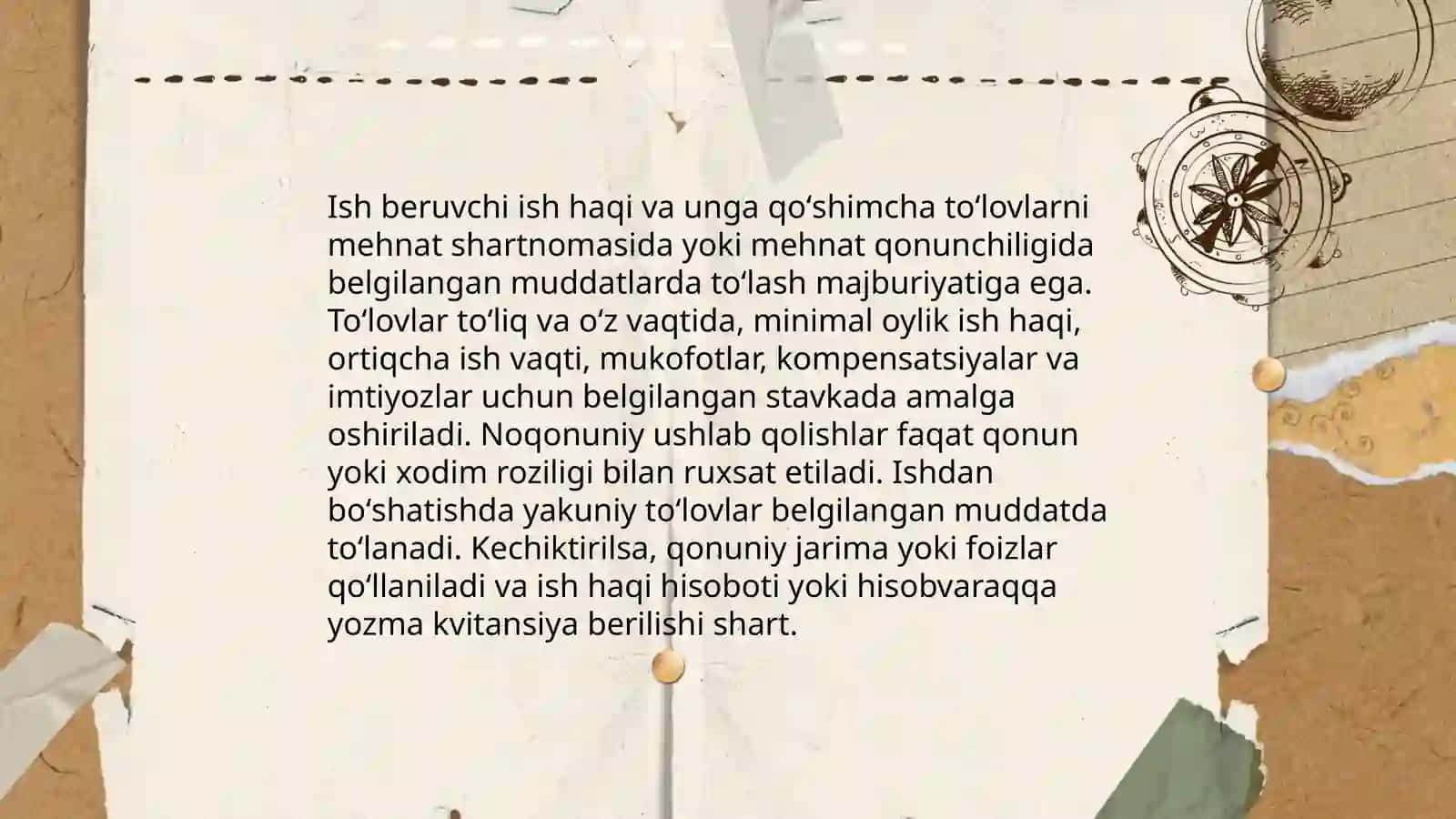 Ish beruvchining majburiyatlari 3