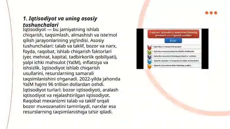 Iqtisodiyot fanining nazariyasi 3