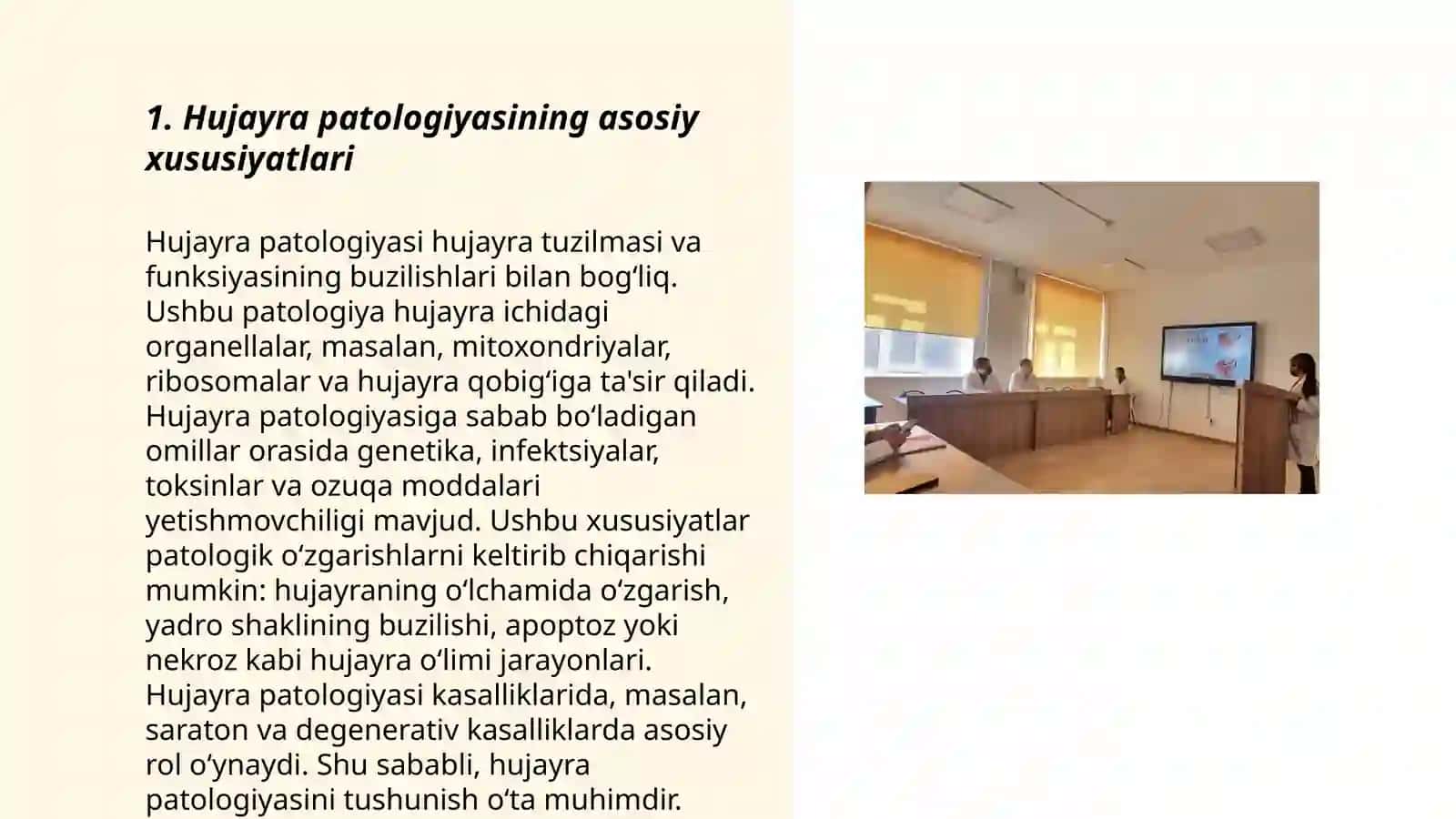 Hujayra patalogiyasi va uning kelib chiqish sabablari 3