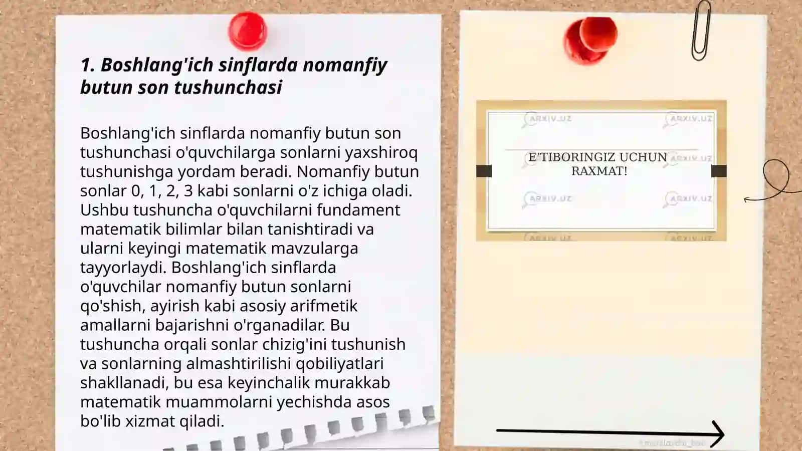 Boshlang'ich sinflarda nomanfiy butun sonlar raqamlashga o'rgatish metodikasi 3