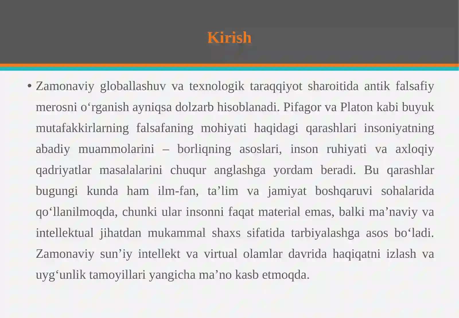 Pifagor va Platon qarashlarida falsafaning mohiyati 3