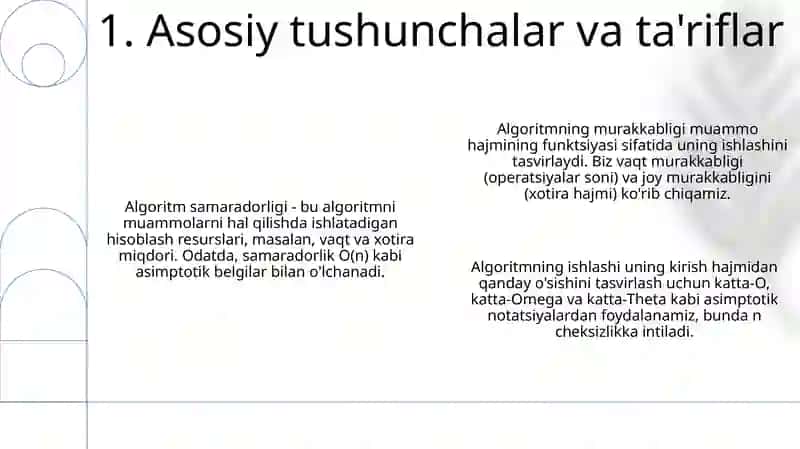 Algoritmlar samaradorligini baxolash 3