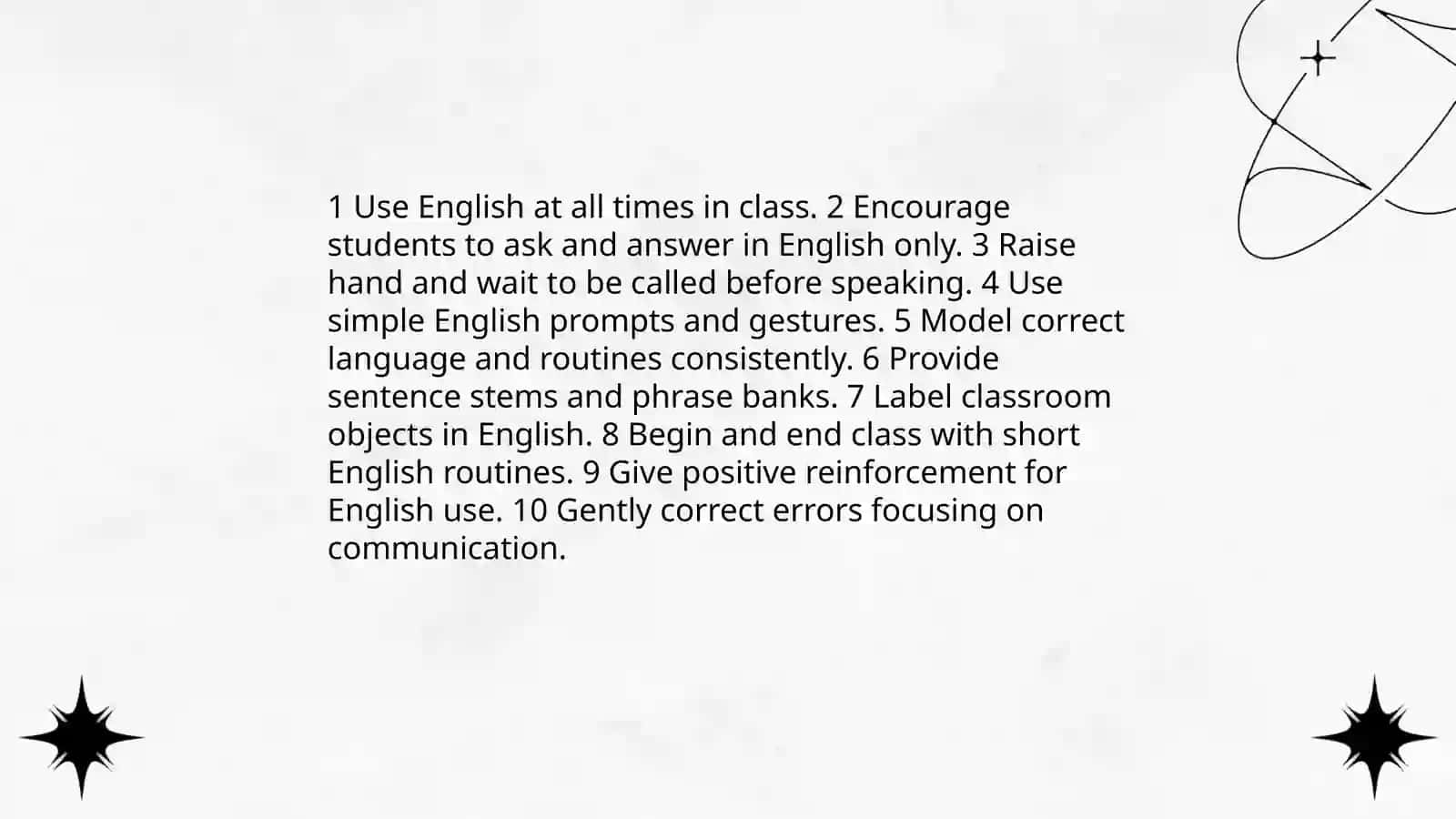 Creating an English environment 3