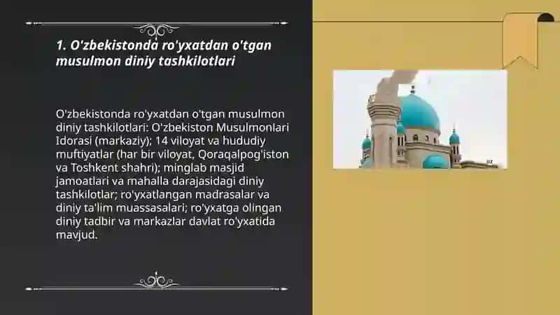 O'zbekistonda faoliyat yurituvchi diniy tashkilotlar 3