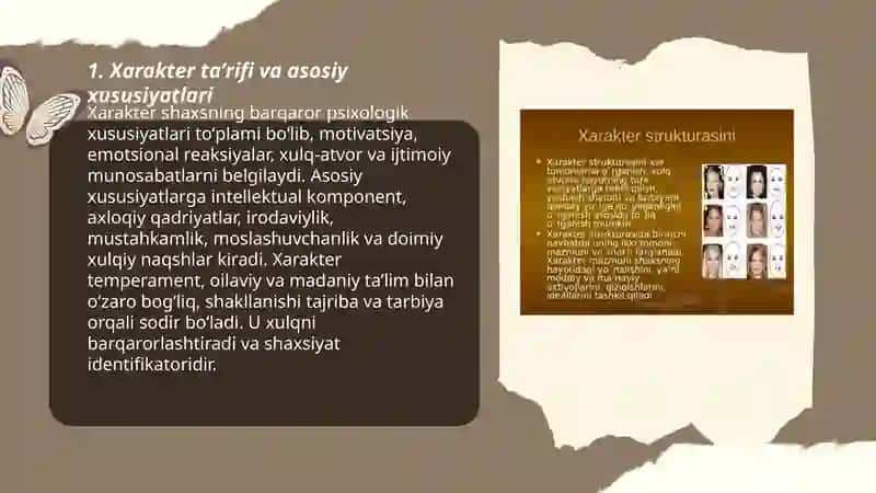 Xarakter tuzilishi va xususiyatlari, xarakter tipologiyasi 3