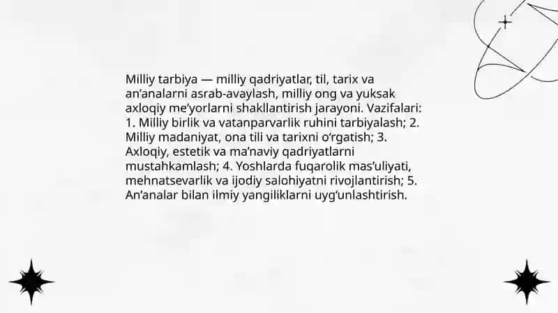 MILLIY TARBIYA USULLARI VA VOSITALARI 3