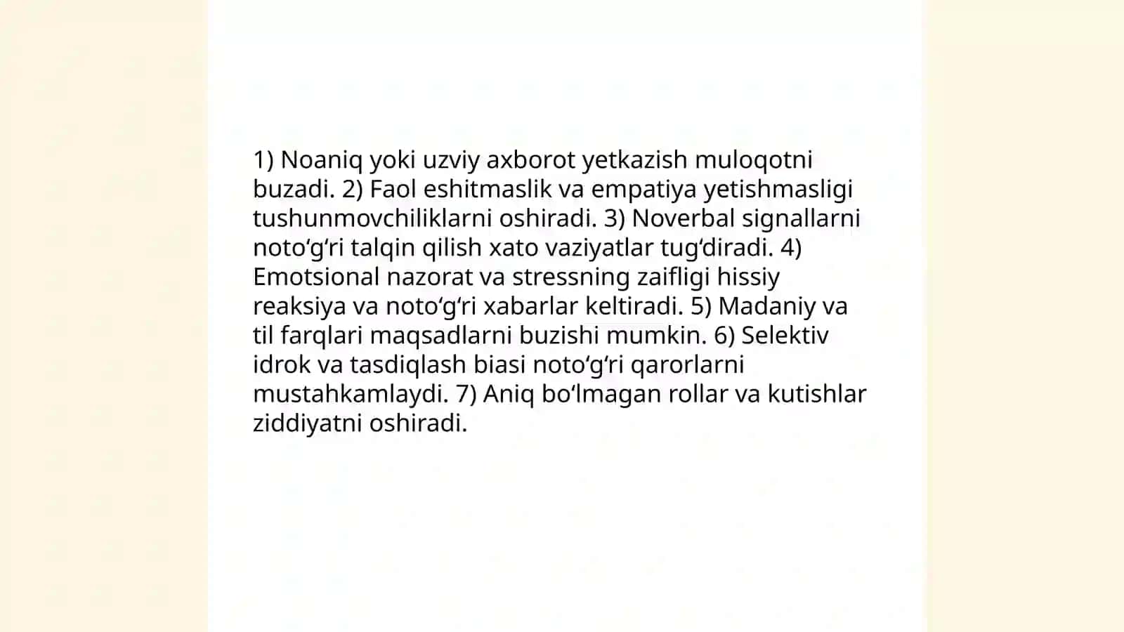 Shaxslararo nizolar yuzaga kelishining psixologik omillari 3