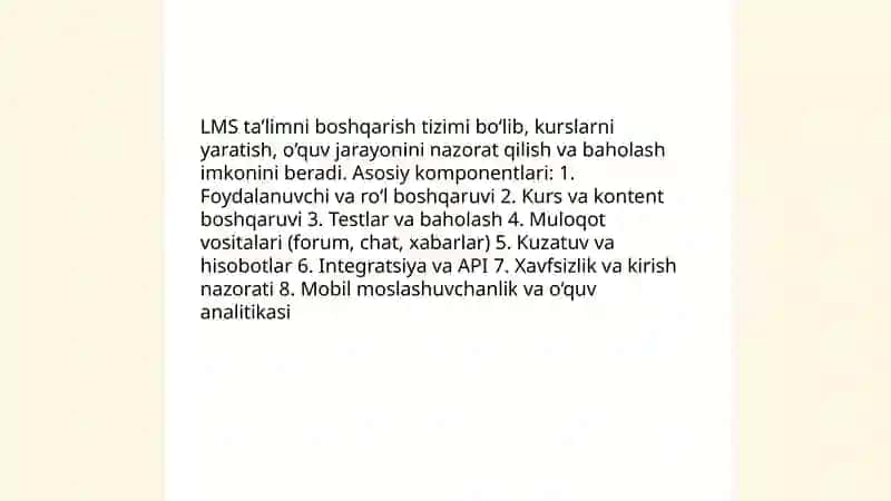 LMS taʼlimni boshqaruv tizimlari 3