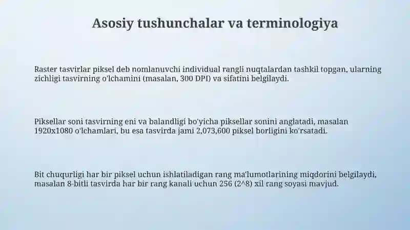 Rastrli grafik muharririda tasvirlar bilan ishlash 3