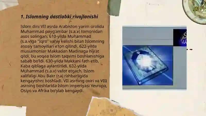 Islom oqimlari va yoʻnalishlarining paydo boʻlishi sabablari eʼtiqodidagi boʻlinishlarning sabablari va oqibatlari 3