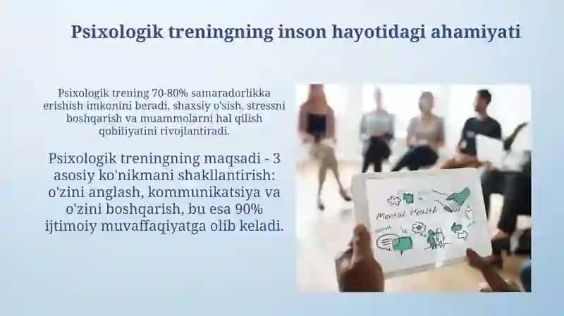 Psixologik treningning inson hayotidagi ahamiyati 3