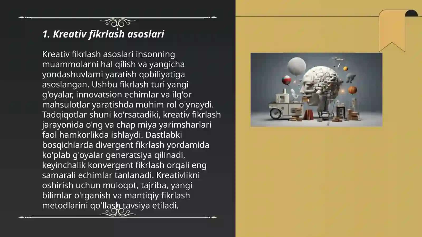 Kreativ fikrlash 3