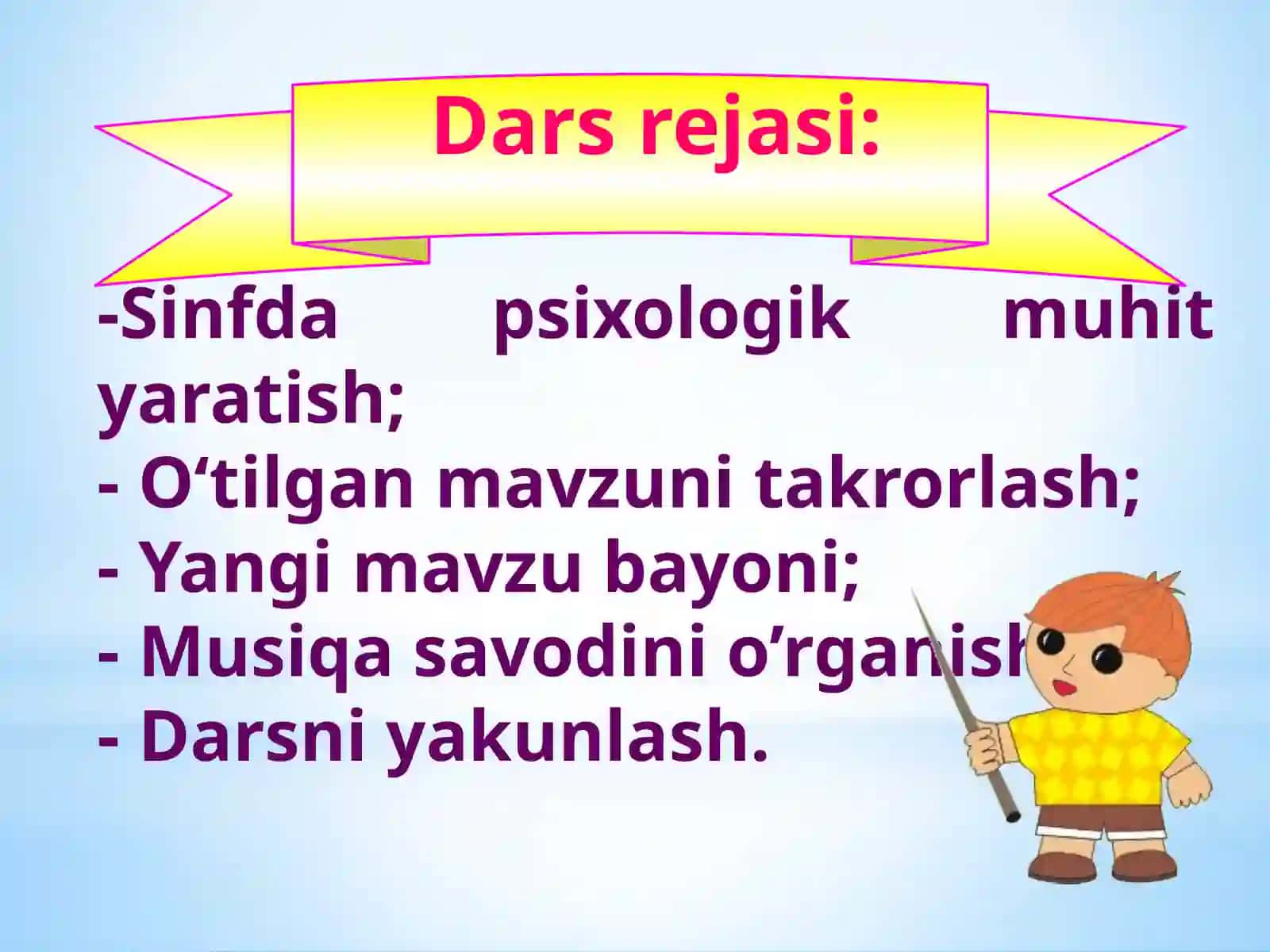 5-sinf Musiqa fanidan dars ishlanma. O'zbek xalq cholg'ulari orkestrining zarbli cholg'ular guruhi 3