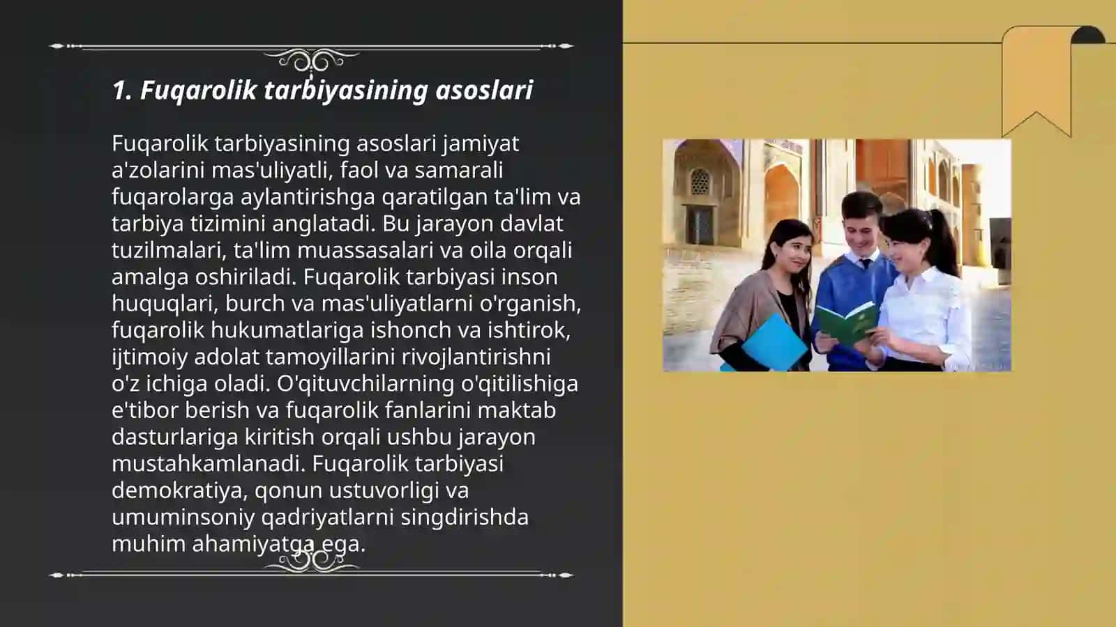 Fuqarolik tarbiyasi va uning mohiyati! 3