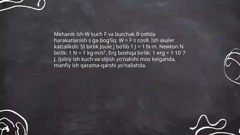 Mehanik ish. Ergonometriya 3